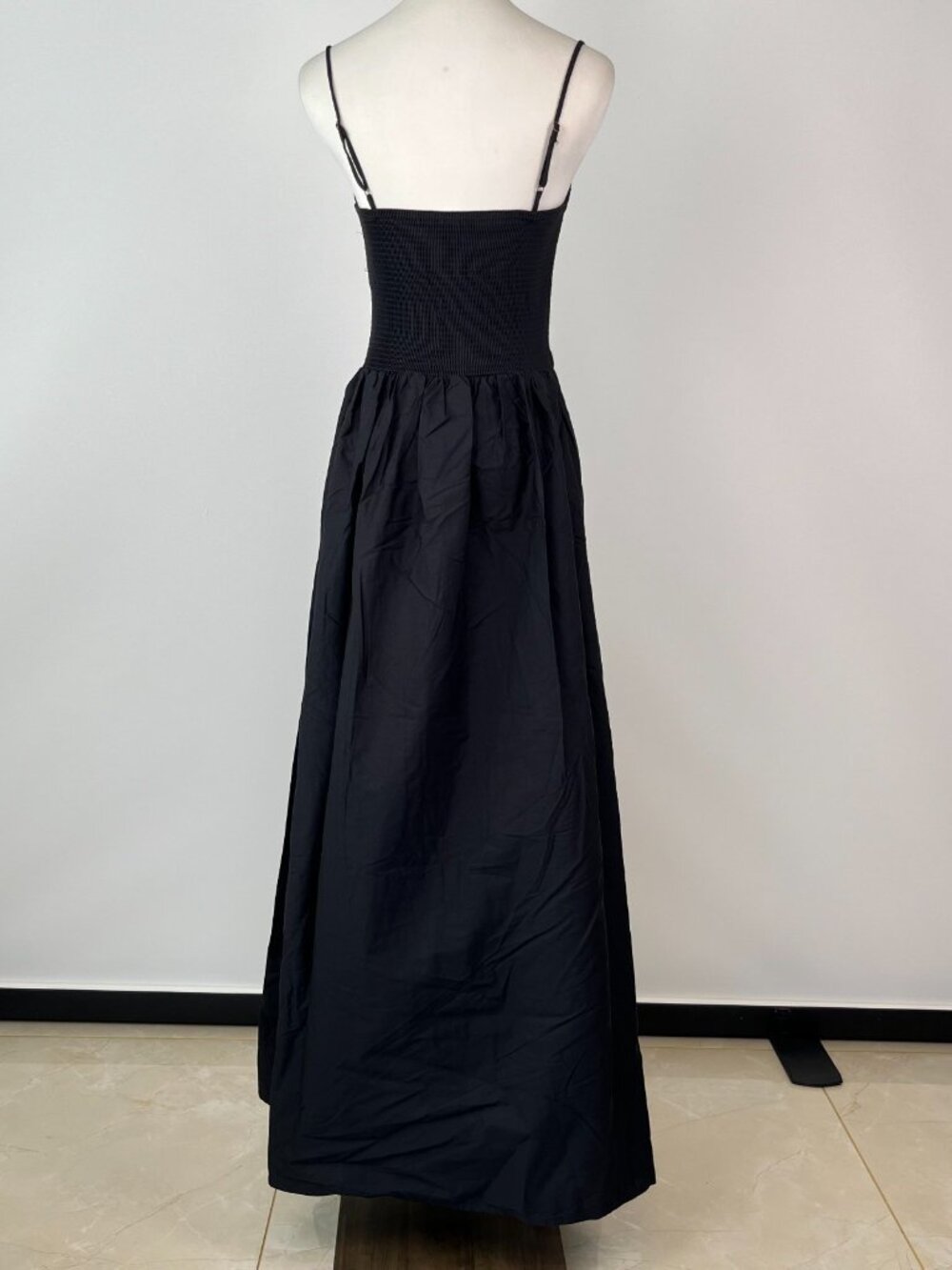 NWOT Farm Rio Cotton Black Sleeveless Midi Dress Size L - Picture 5 of 12